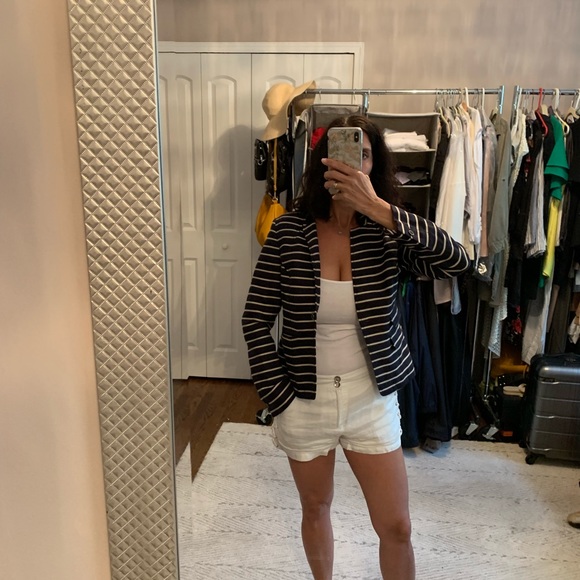 Navy and cream stripped blazer - Picture 2 of 5